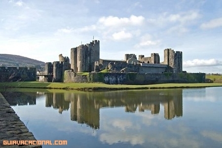 Castillo de Caerphilly en Gales